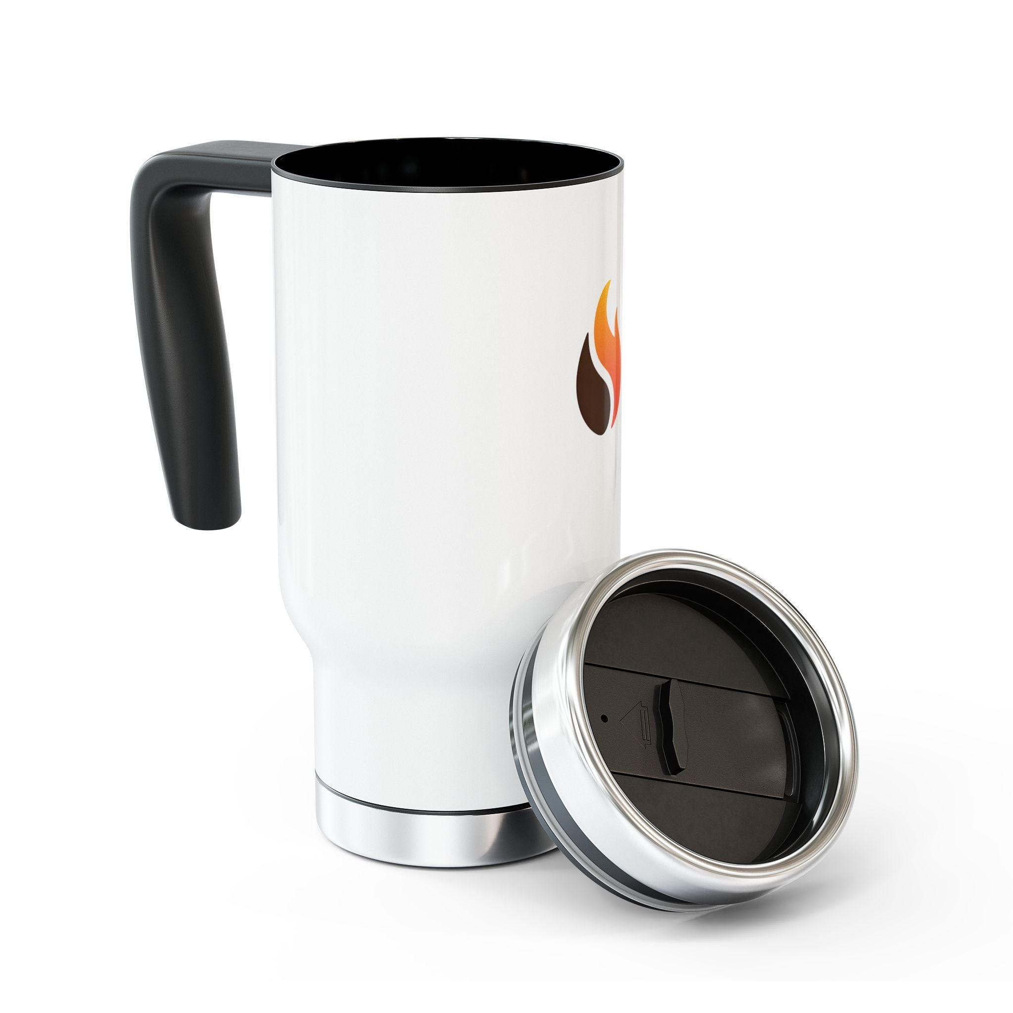 Travel Mug with Handle - Perfect for Coffee Lovers, Eco-Friendly, 14oz Stainless Steel, Great for Travel, Personal Use or Gifting